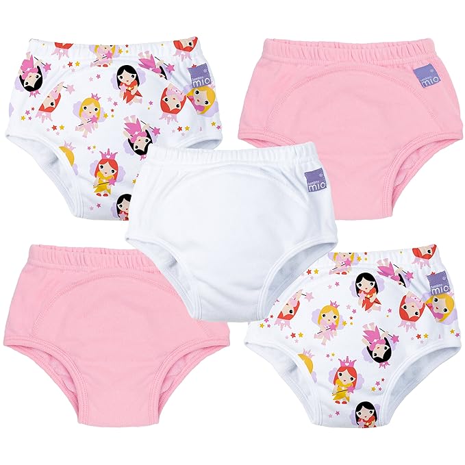 Bambino Mio, Potty Training Pants, Mixed Girl Fairy, 23 Years, 5 Pack