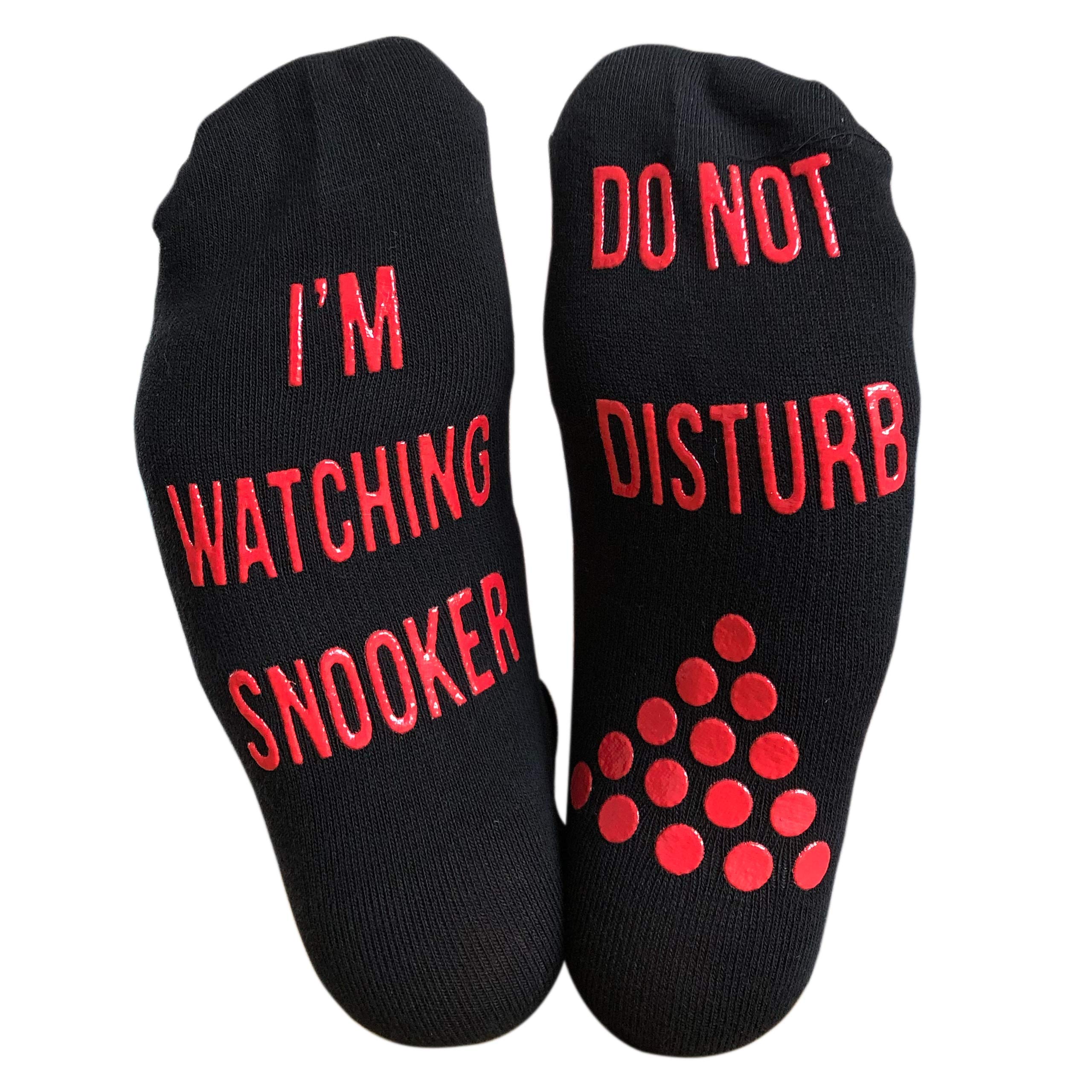 'I'm Watching Snooker - Do Not Disturb' Funny Ankle Socks - Great Gift For Snooker Fans