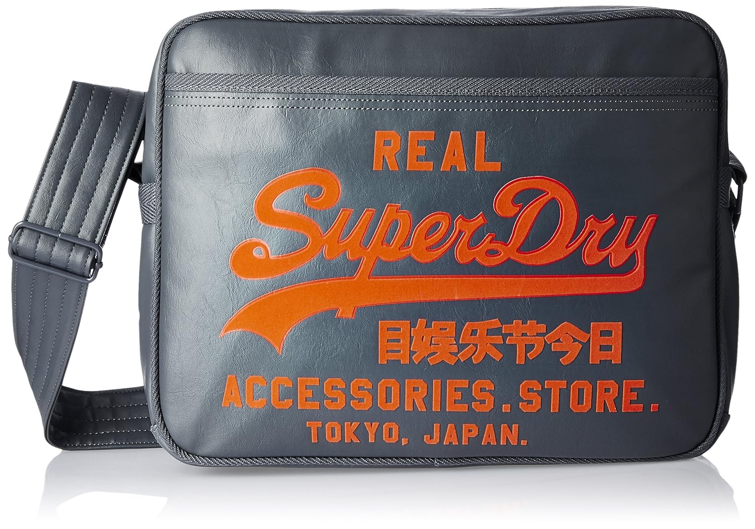 Buy Superdry Polyester Grey and Orange Messenger Bag (U91003CN) at