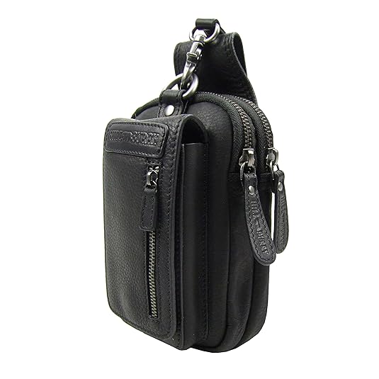 Hill Burry Gürteltasche Hüfttasche echt Leder outdoor reisen Handytasche Koppeltasche Vintage-Design