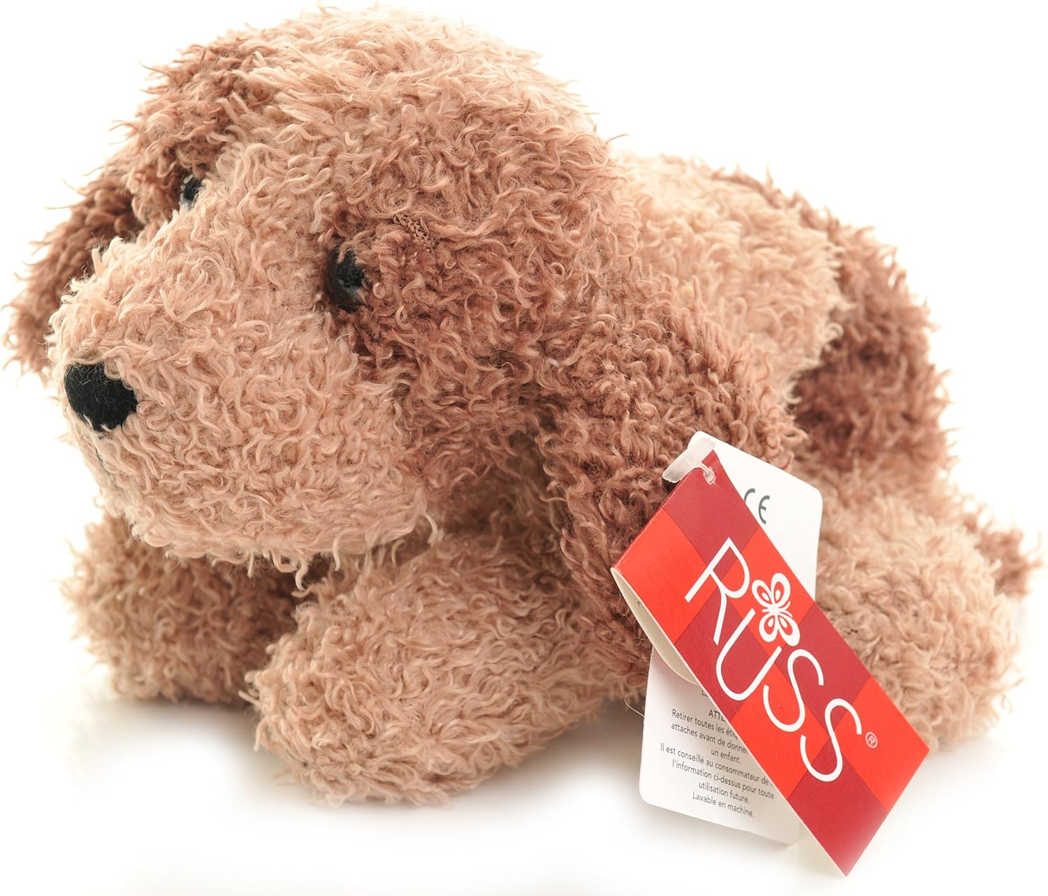 Russ Puppy light and dark brown curly Plush called Scruffy Amazon.co