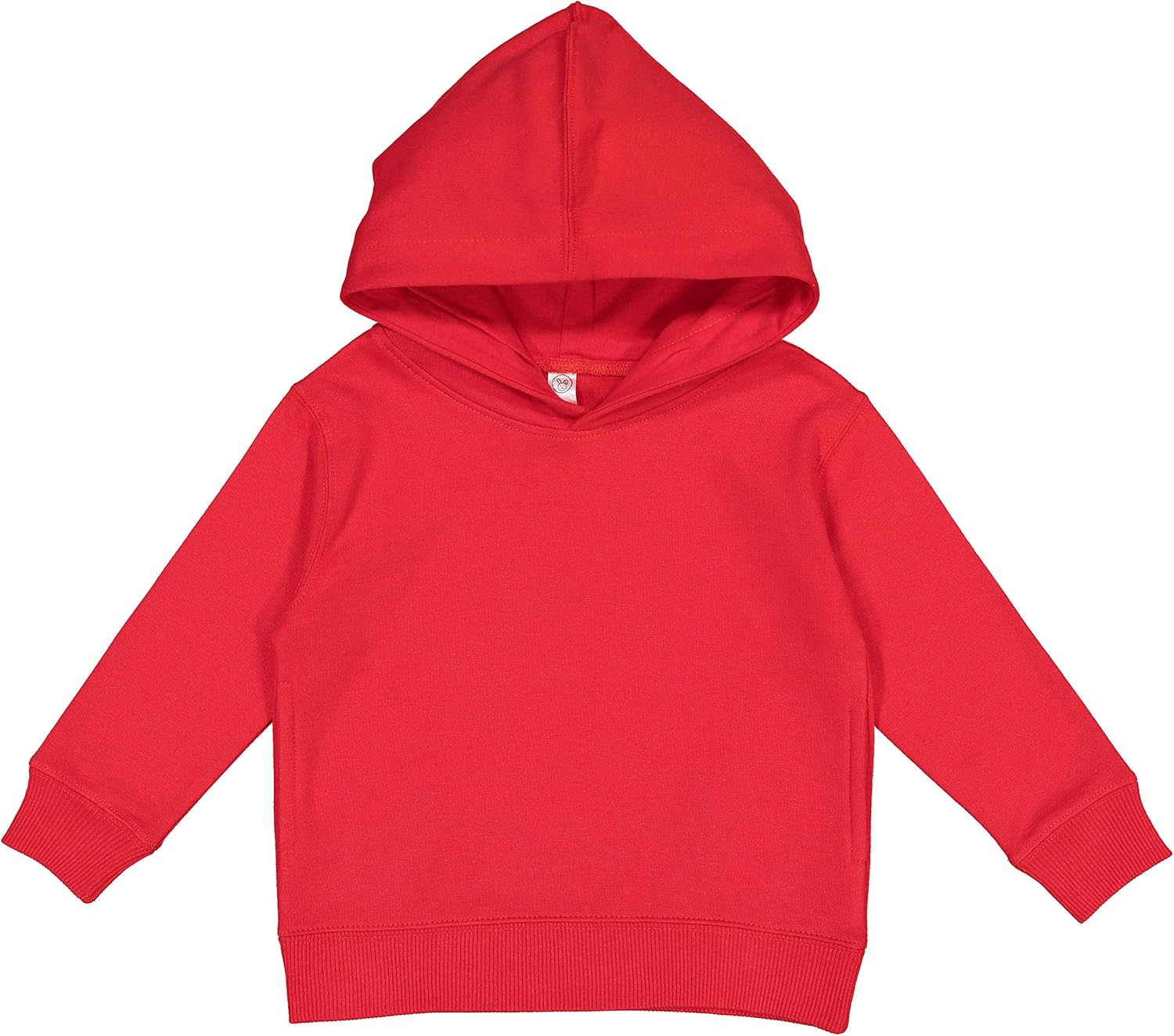 RABBIT SKINS Toddler Fleece Long Sleeve Hooded Pullover Sweatshirt with Side Seam Pockets: Rabbit Skins: Clothing