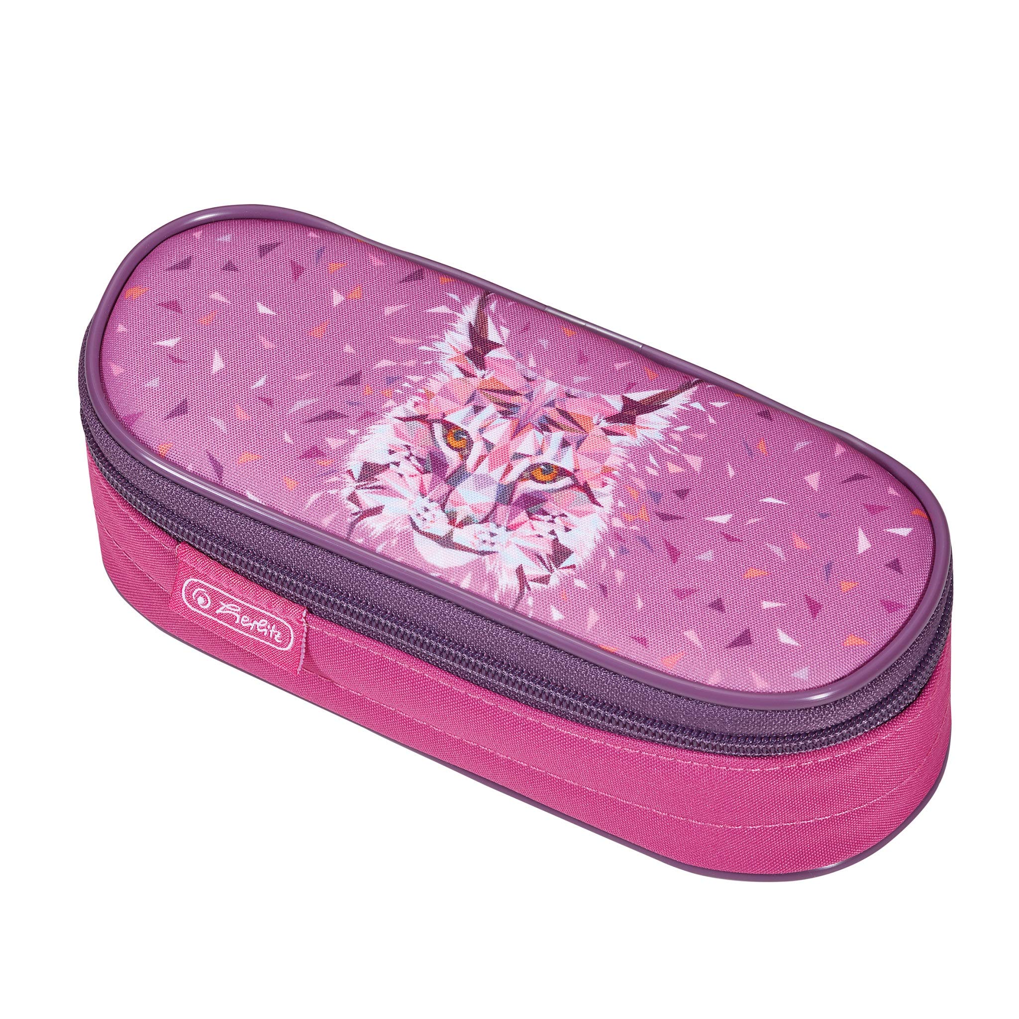 Herlitz Airgo Pencil Case, Wild Animals Lynx, Größe: 23cm, Wild Animals Lynx