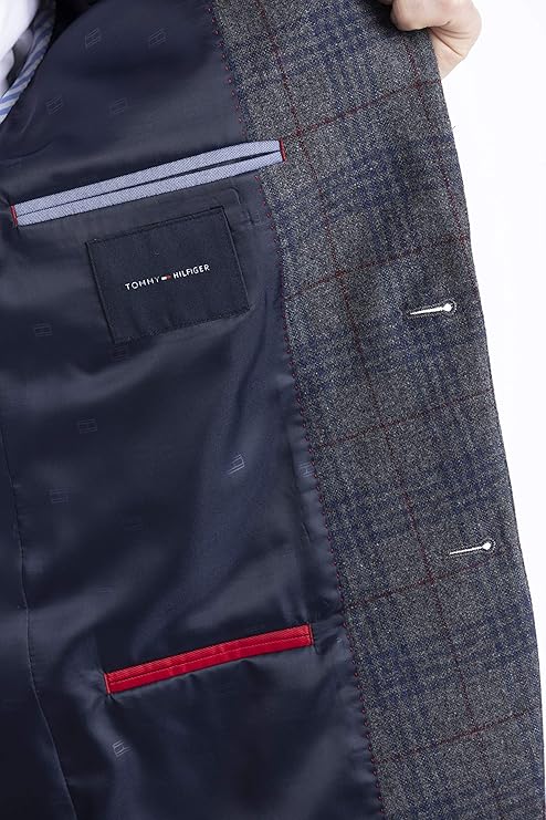 Tommy Hilfiger 汤米希尔费格 羊毛呢 男式格纹休闲西服 3.8折.99 海淘转运到手约￥467