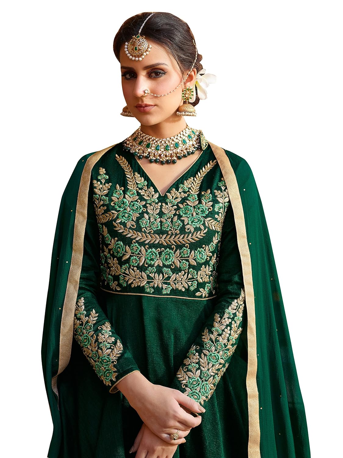 nirja new designer melbon silk anarkali gown for women