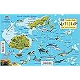 Fiji Map & Reef Creatures Guide Franko Maps Laminated Fish Card