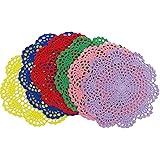 DODOGA 6pcs Doilies Cloth Lace Crochet Doilies Doilies for Tables Table Place Mats Placemats for Kitchen Coasters Doilies Rou
