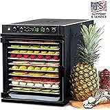 Tribest Sedona Express SDE-S6780-B Digital Food Dehydrator, Black with Stainless Steel Trays