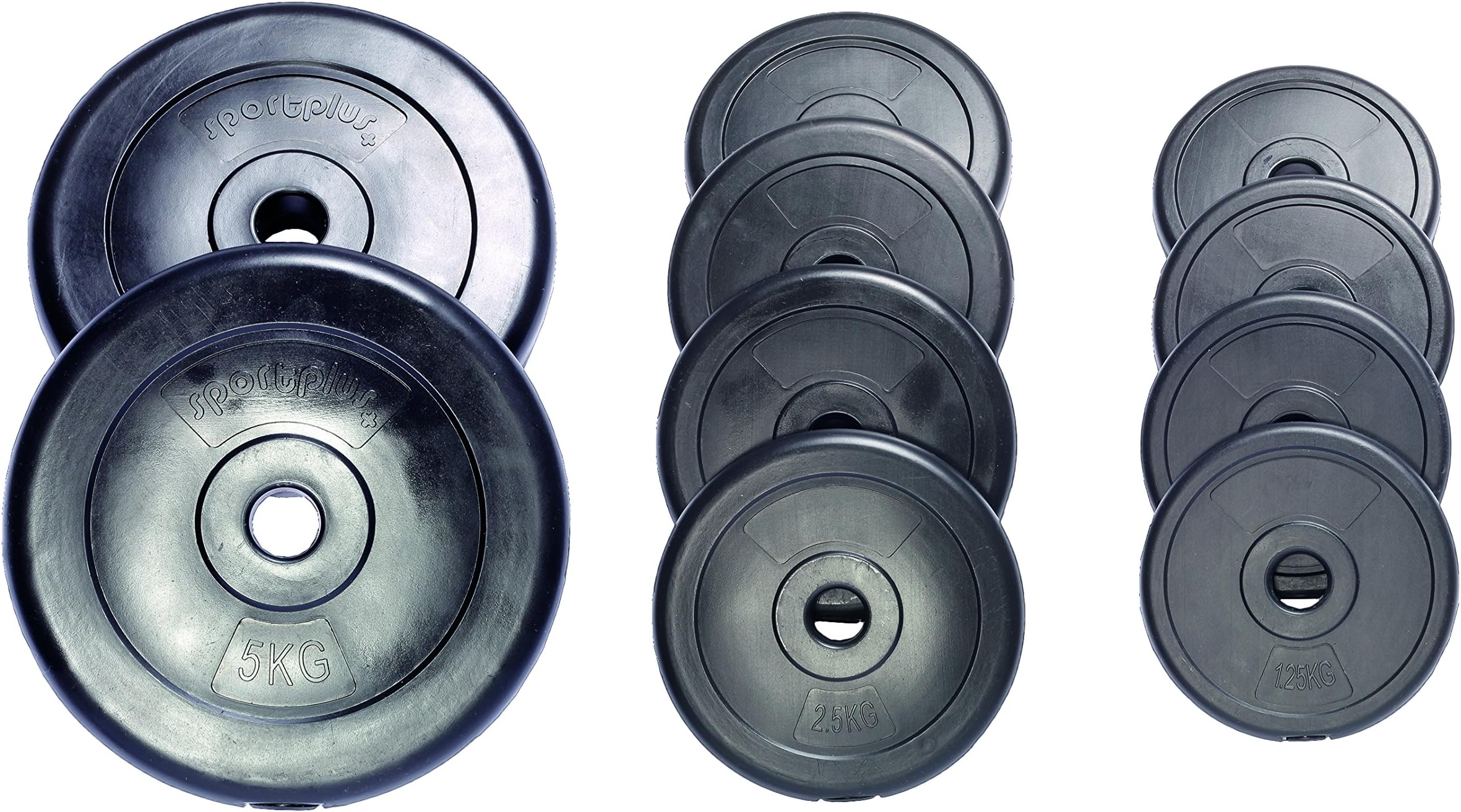 SportPlus Weight Plates Set – 25 kg – Perfect for Strength Training
