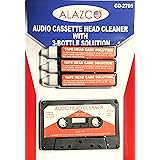 Audio Tape Cassette Head Cleaner Demagnetizer w/ 3 Cleaning Fluids Care Wet Maintenance Kit by Alazco