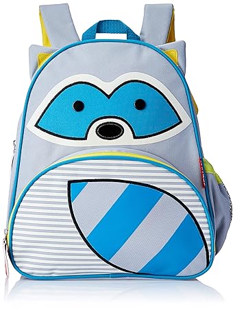 Toddler Backpack, 12 Raccoon School Bag, Multi