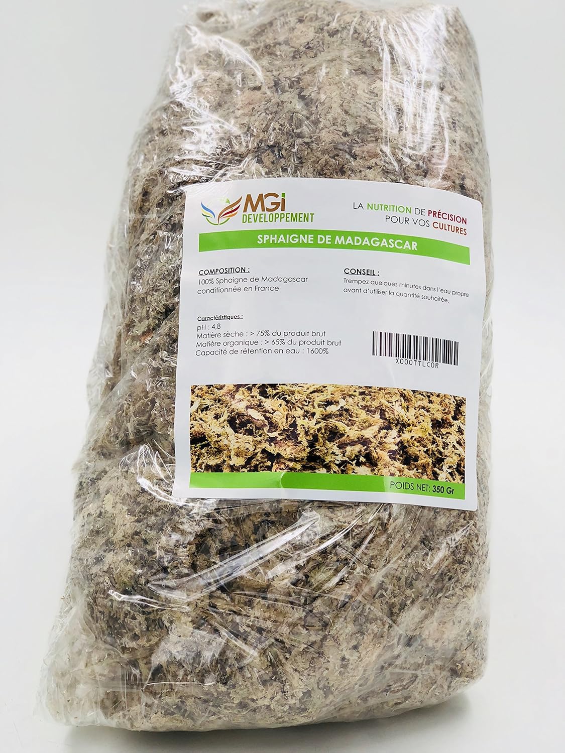 Madagascar Sphagnum Moss Substrate for Hydroponic Plant 0,77 Livre