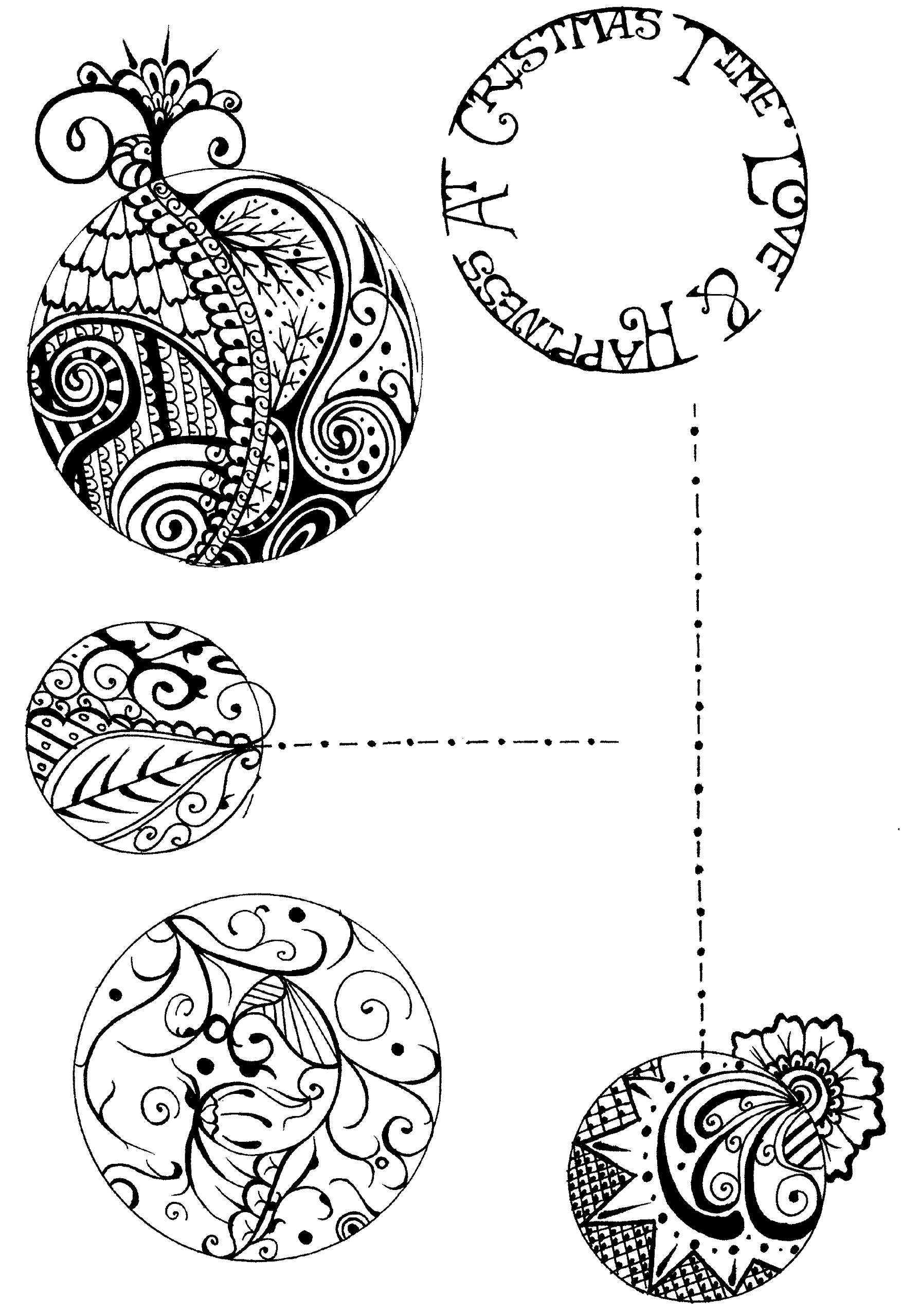 Dali Art Henna Baubles Clear Stamp