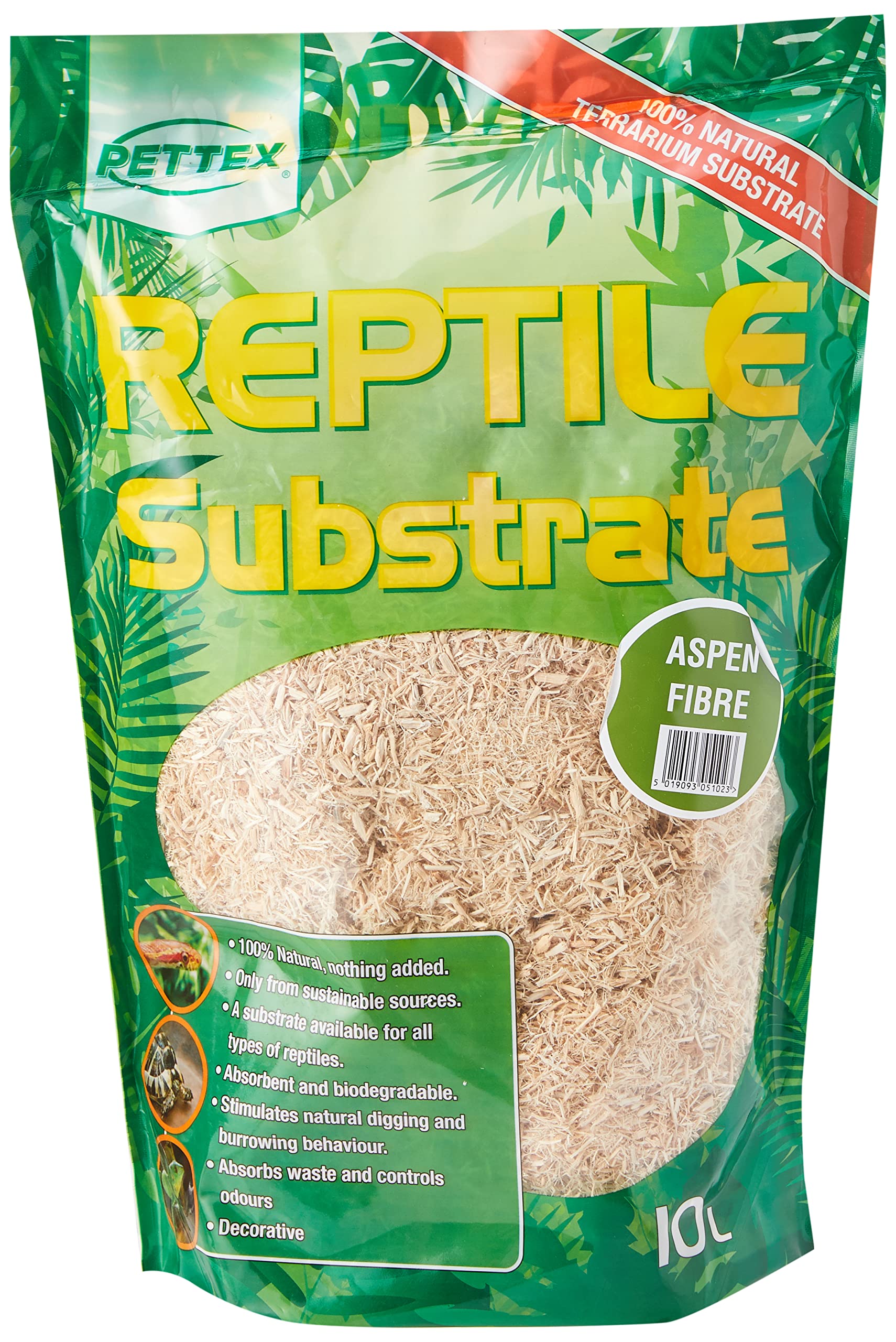Pettex Reptile Substrate - Aspen Fibre 10 Litre