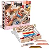FAO Schwarz Kids 8-Piece Arts and Crafts Weaving Loom Set: Create Your Own Weaves and Fabric Projects with Colored…