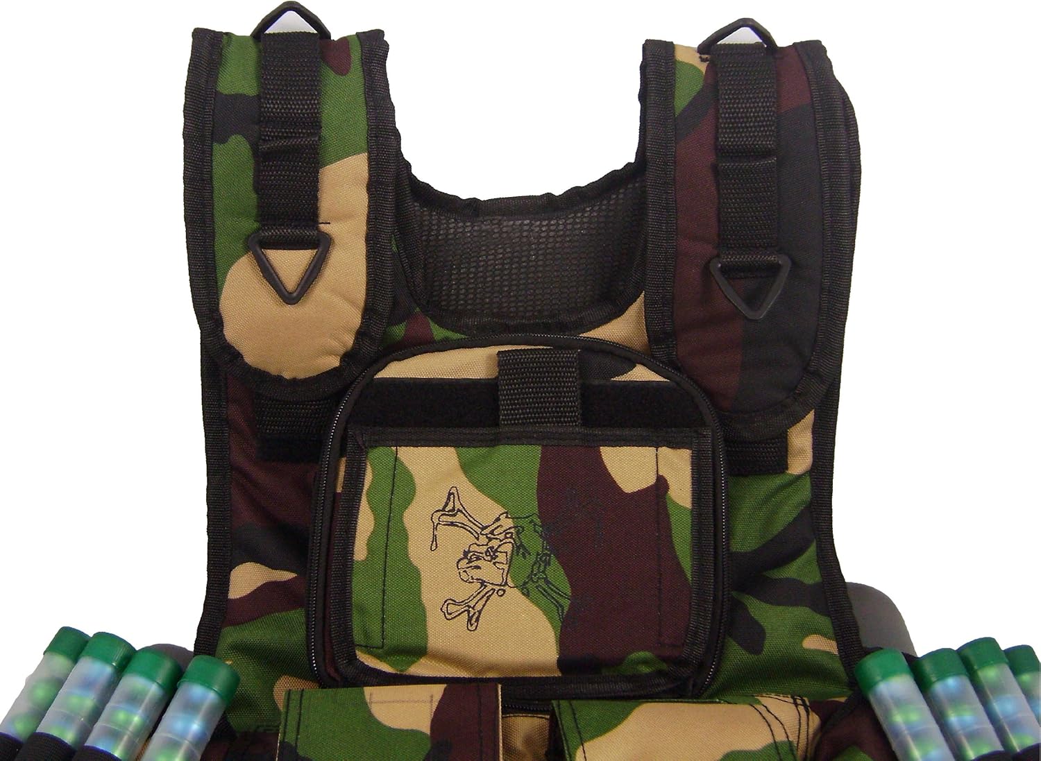 Maddog Sports Tactical Paintball Harness Vest - Camo : Paintball Gun Accessory Kits : Sports & Outdoors