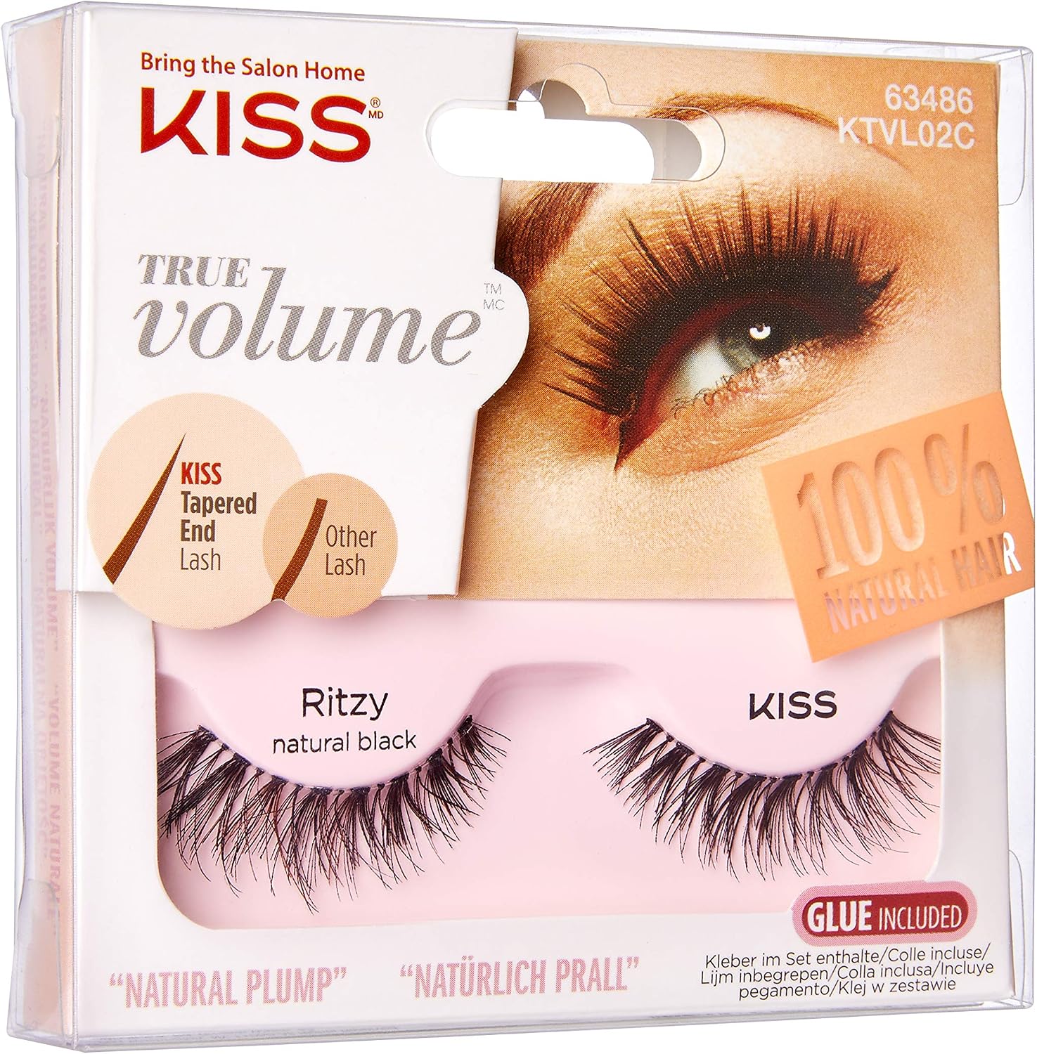 KISS True Volume Collection 1 Pair of False Lashes, Ritzy - Image 3