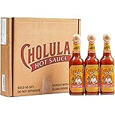 Cholula Hot Sauce Multipack, Original, Product of Mexico, Gift Set Includes Three 12 Fl Oz Bottles, Blend of Arbol &amp; Piquin Peppers with Spices for Eggs, Rice, Tacos, Huevos Rancheros &amp; More, 3 count