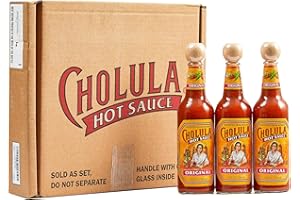 Cholula Hot Sauce Multipack, Original, Product of Mexico, Gift Set Includes Three 12 Fl Oz Bottles, Blend of Arbol & Piquin Peppers with Spices for Eggs, Rice, Tacos, Huevos Rancheros & More, 3 count