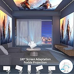 Mini Projector, Portable Outdoor Projector 4K
