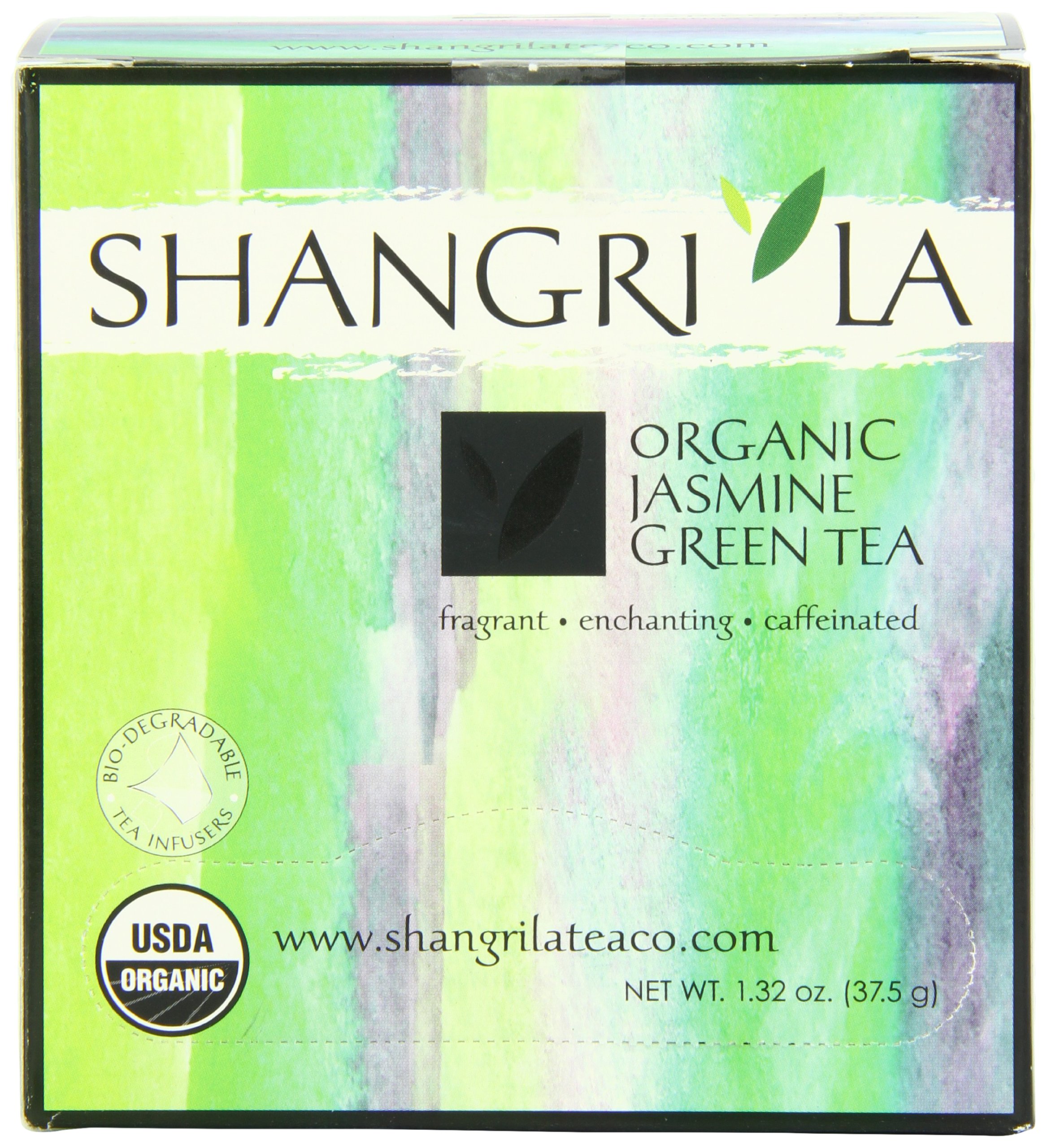 Shangri La Tea Company Organic Tea Sachet, Green, 15 Count Black Teas Grocery