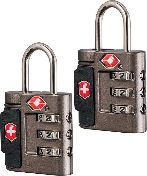Buy Victorinox Travel Sentry Approved Combination Lock Set, Grey, One