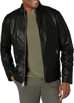 dockers premium leather jacket
