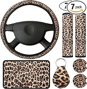 leopard print car accessories