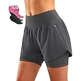 Bikewa Women's Mountain Bike Shorts 4D Padded Cycling Riding Biking Bicycle Biker Cycle Shorts for Women Zipper Pockets