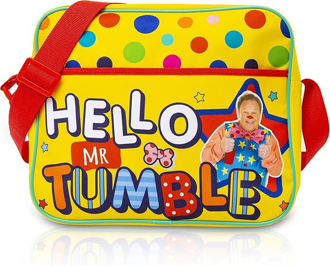 Mr Tumble Spotty Bag Large Hello Mr Tumble Messenger Bag for School