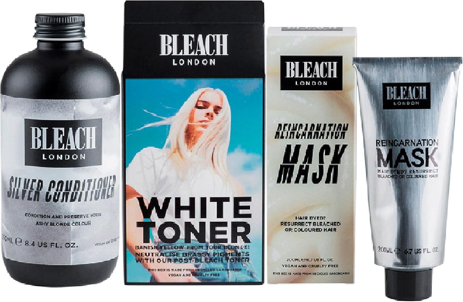 3 Pack Bleach London Reincarnation Mask 200ml Bleach London