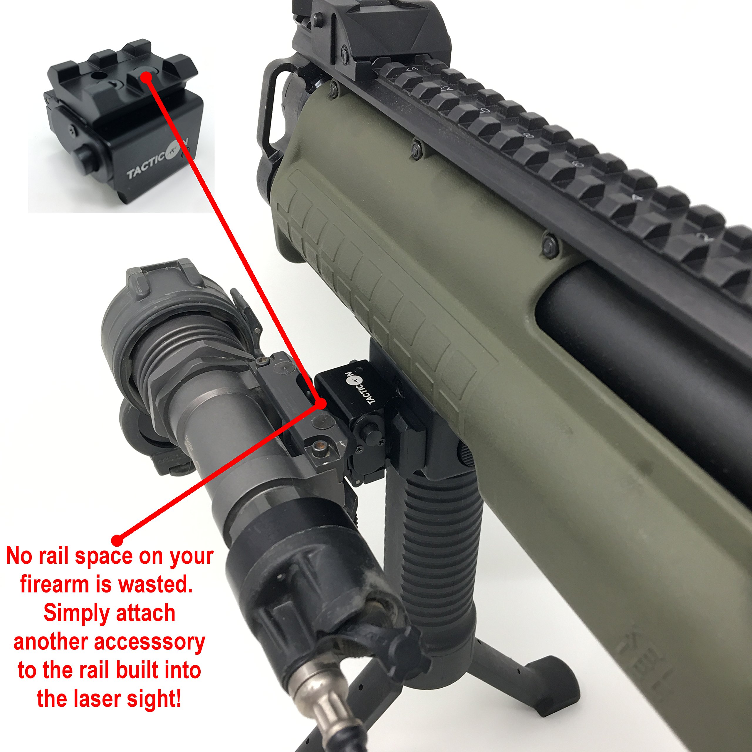TACTICON Laser Sight Rifle Handgun Weaver or Picatinny Rail Red Dot Lazer Sight Pistol