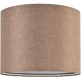 Lamp Shade for Table Lamps, Drum Lampshade for Floor Lamps, 13" Top X 13" Bottom X 10" High Large Lamp Shade, Coffee Brown Modern Fabric Lampshade, Easy Assembly Replacement Lamp Shade Spider Fitter