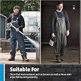 Fortress Fort Airflex Bib N Brace Olive Green M UK 220gsm PU Coat view 6