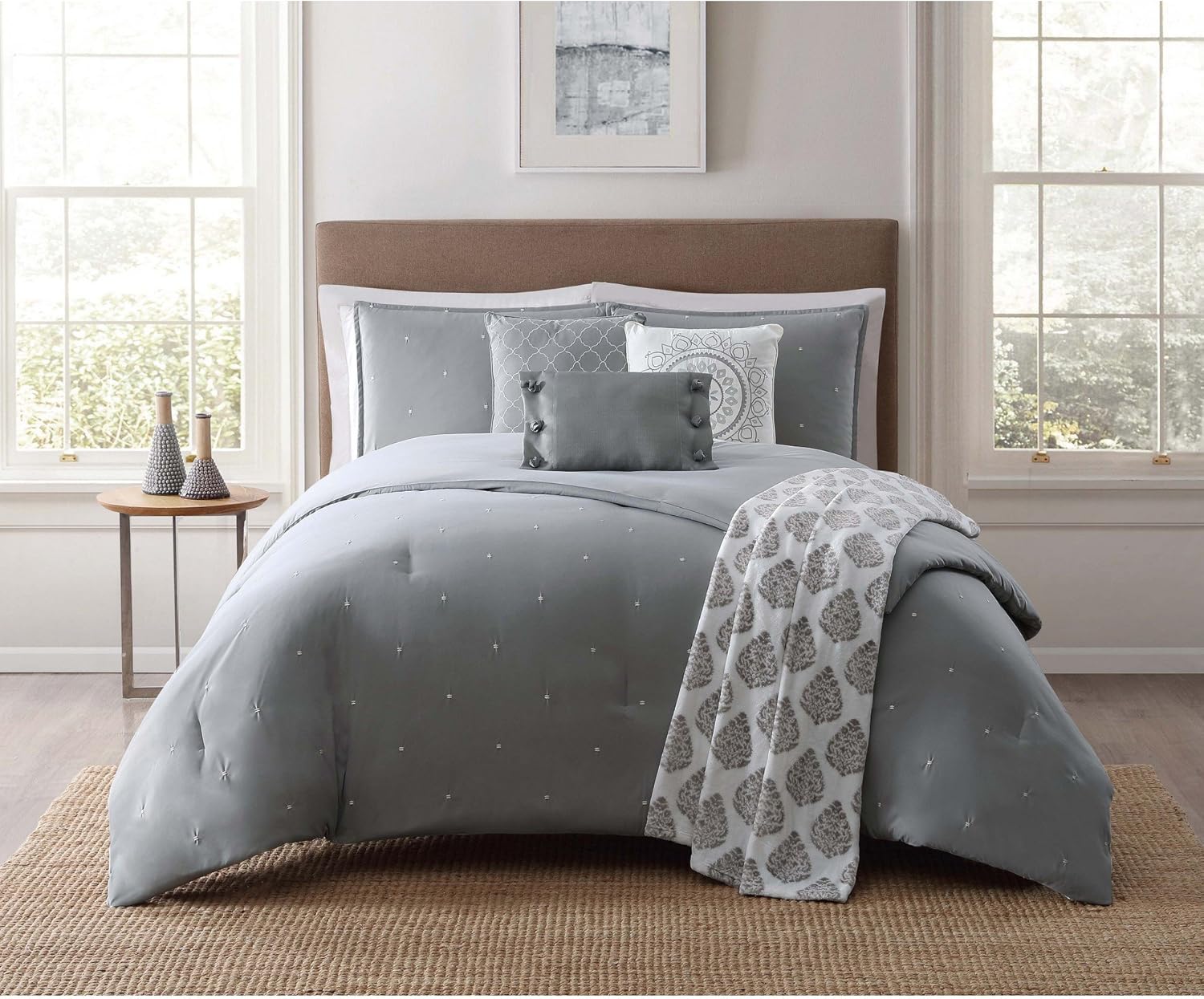 Jennifer Adams Home CS2139FQ71300 7 Piece Comforter SRT
