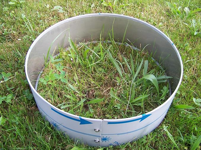Grunberger Metallbau Rasenkante Rund Ring Kreis D 50 Cm Hohe 14 6 Cm Edelstahl V2a Mit Falz Amazon De Garten