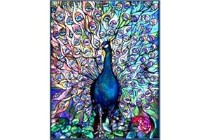 Orenco Originals A Vivid Peacock Inspired Louis Comfort Tiffany Counted Cross Stitch Pattern