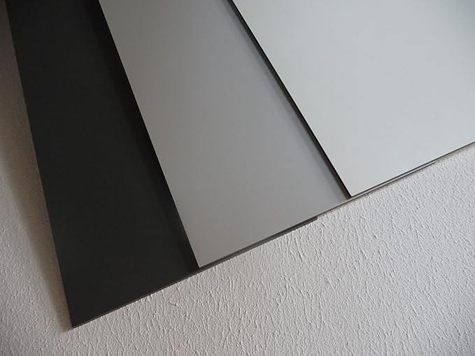 alt-intech Fassadenplatte Balkonplatte HPL Verschiedene Größen und Farben + Zubehör (1000 x 500 x 6 mm, Porzellan weiß)