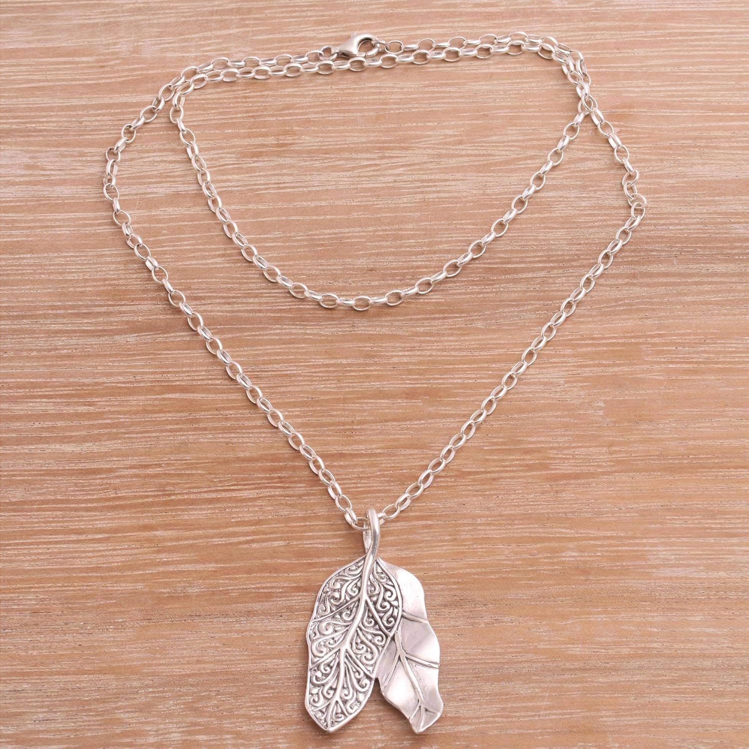Banana Canopy 20 NOVICA .925 Sterling Silver Pendant Necklace