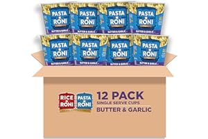 RICE-A-RONI Pasta Roni Cups Mix, Butter & Garlic Pasta, 2.15 Oz (Pack of 12)