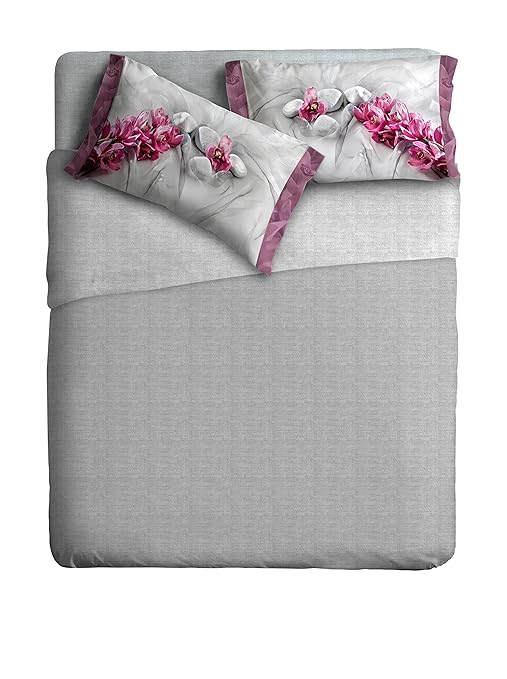 title=Ipersan Completo letto fotografico Fine-Art Disegno Asian grigio/rosa