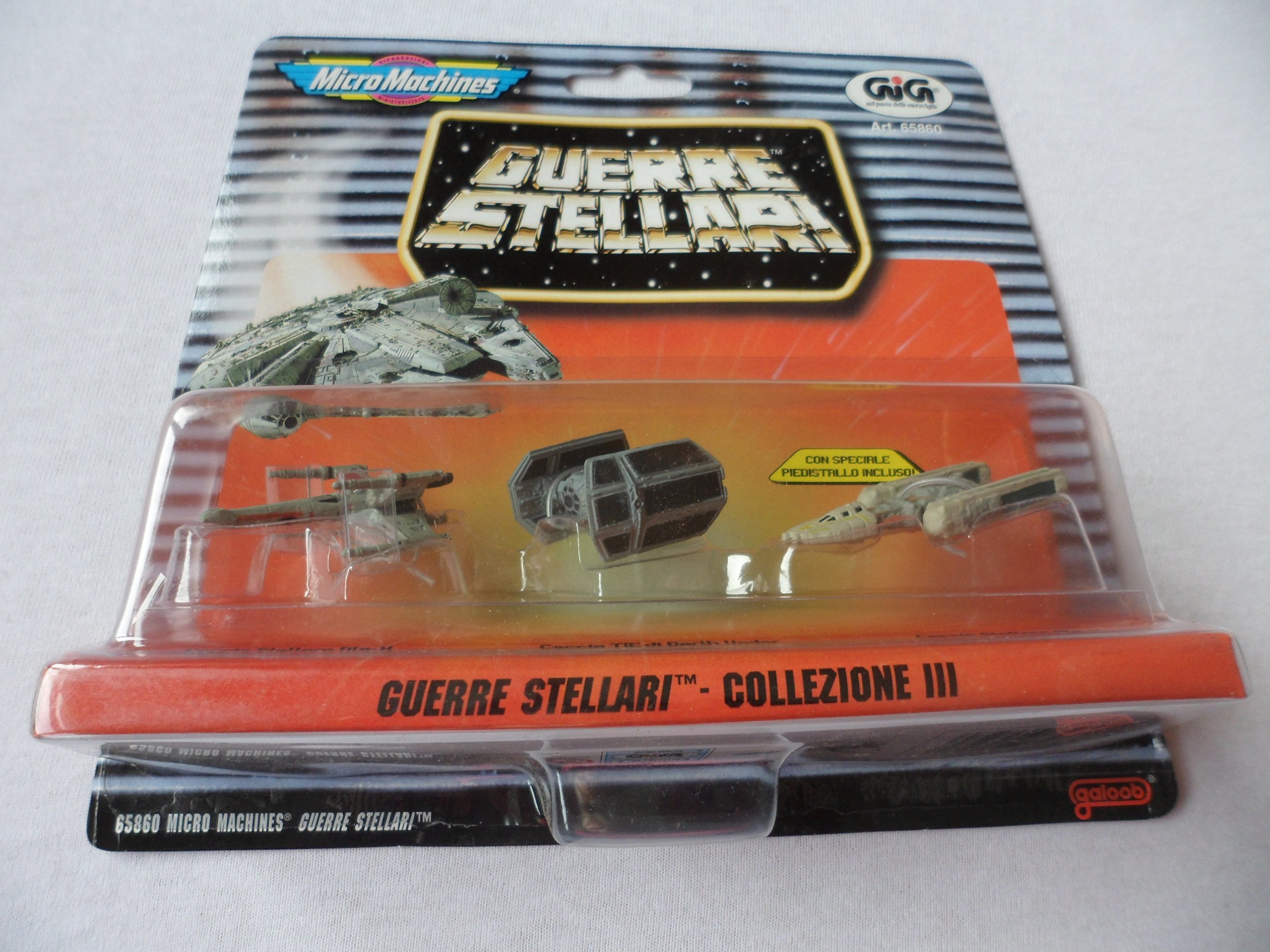 Star Wars Micro Machines Set III X-Wing, Vader's Tie Fighter & Y-Wing - The packet is not in English by Galoob in 1996