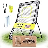 Victorem Lacrosse Rebounder for Backyard - 6x4 Ft. Volleyball Rebounder, Bounce Back Net with 5 Rebound Angles - Rebound Net for Lacrosse, Baseball, Tennis & Softball Training