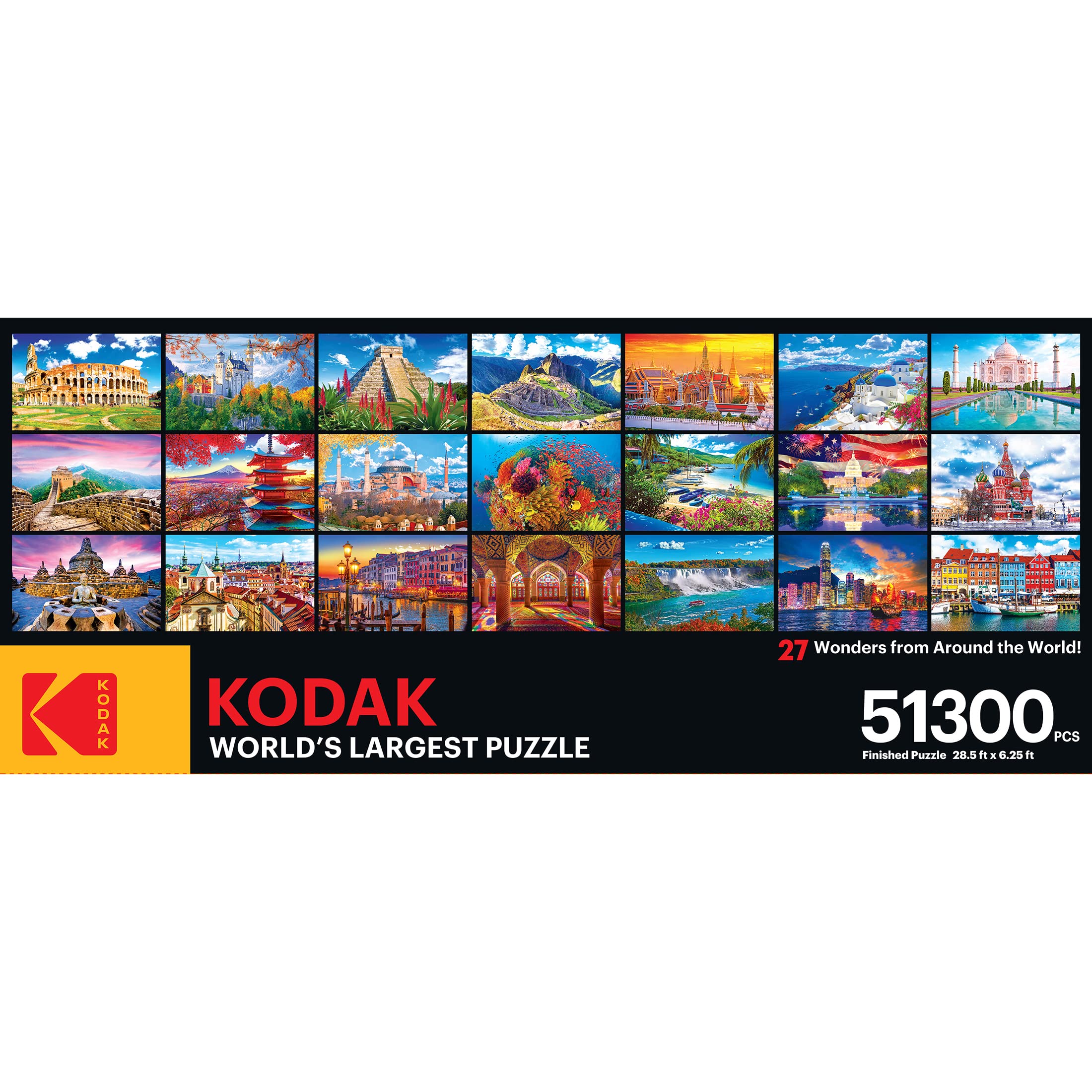 RoseArt - Kodak Premium - The World's Largest Puzzle - 51,300 Piece Jigsaw Puzzle for Adults