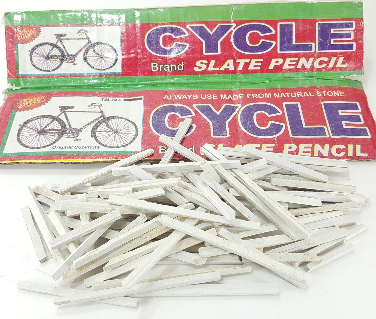 Cycle Brand, Slate Pencil, Chalk Made from Natural, India