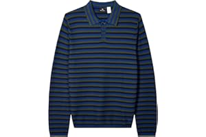 Paul Smith Ps Men's Striped Long Sleeve Polo Sweater