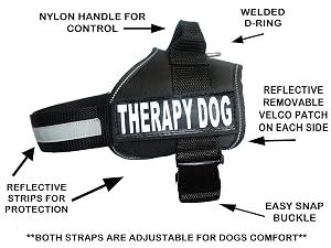 2. Therapy Dog Vest (Harness) by Doggie Stylz