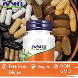 NOW Holy Basil Extract 500mg 90 Vegan Capsules Lab-Tested Gluten Free view 2