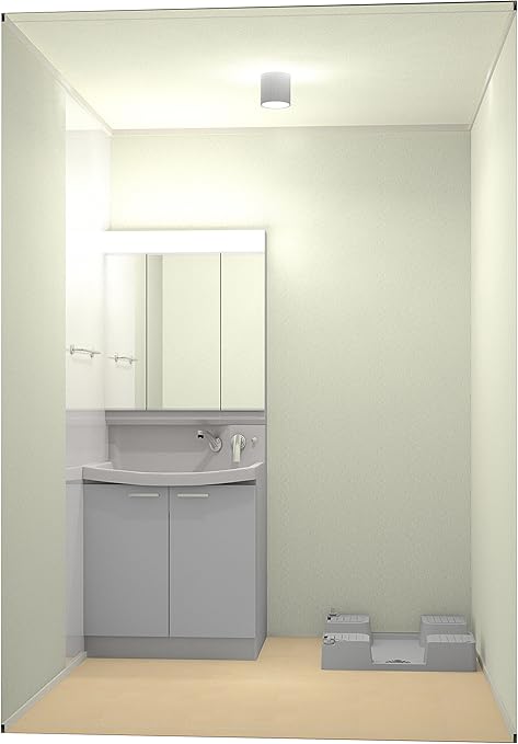 Amazon リフォーム 工事込 一括払 クリナップ 洗面まるごとプラン ファンシオ 戸建 W750 シンプル 工事 サービス