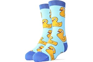 OoohYeah Kid's Novelty Crew Socks, Funny Crazy Silly Cool Casual Dress Socks for Boy and Girl